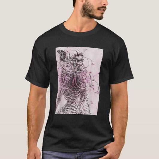Donkere Gothic met kunstmaag occult gothisch esthe T-shirt (Voorkant)