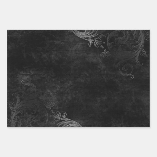 Donkere Gothische schedel Papieren vellen verpakke (Voorkant 3)