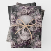 Donkere Gothische schedel Papieren vellen verpakke (In situ)