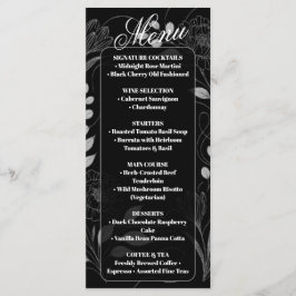 Donkere Gotische Bloemen Monochroom Zwart Wit Brui Menu