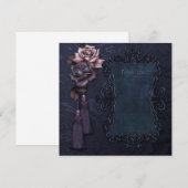 Donkere gotische dankkaart bedankkaart (Voorkant / Achterkant)