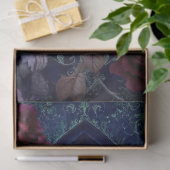 Donkere Gotische Fee Rode Rozen Raaf Fantasie Tissuepapier (Geschenk)