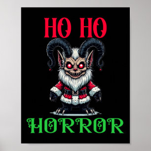 Donkere gotische feestvibes Ho Horror Krampus Chr Poster