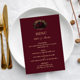 Donkere Gotische Romantische Bourgogne Aangepaste Menu