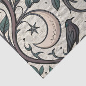 Donkere Gotische Roos Patroon (1) Tissuepapier (Detail)