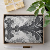 Donkere Gotische Roos Patroon (2) Tissuepapier (Geschenk)