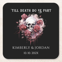 Donkere Gotische Schedels 'tot de dood ons scheidt