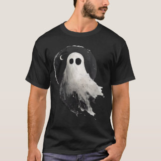 Donkere gotische spookcartoon t-shirt