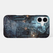 Donkere Gotische Straat iPhone 16 Hoesje (Achterkant horizontaal)