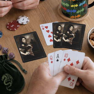 Donkere Gotische Vampier Bloed Weerwolf Liefde Fan Pokerkaarten