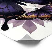 Donkere gotische vlinders en motten poster (Hoek)