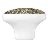 Donkere Goud Glitter Krakelee Moderne Chic Glam Gl Keramische Knop (Zijkant)