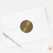 Donkere gouden envelopzegel ronde sticker (Envelop)