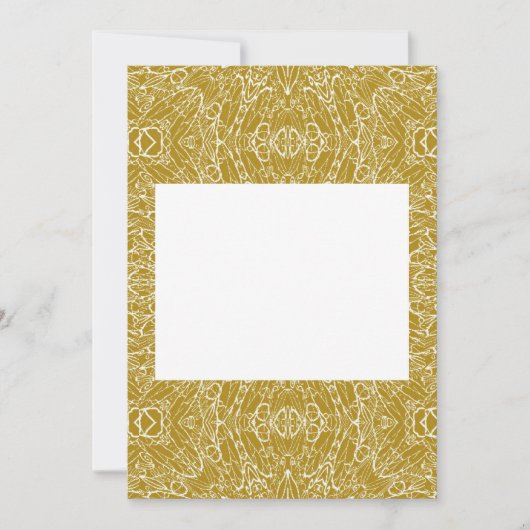 Donkere gouden geometrische sterren abstracte kuns kaart (Voorkant)