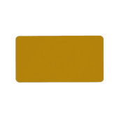 Donkere goudkleurige vaste kleur etiket (Voorkant)