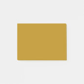 Donkere goudkleurige vaste kleur post-it® notes (Voorkant)