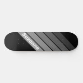 Donkere Gradiënt met Naam Persoonlijk Skateboard (Horizontaal)