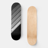 Donkere Gradiënt met Naam Persoonlijk Skateboard (Voorkant)