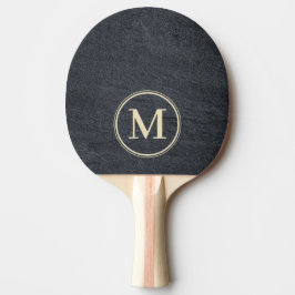 Donkere Graniet Steen Monogram Tafeltennisbatje