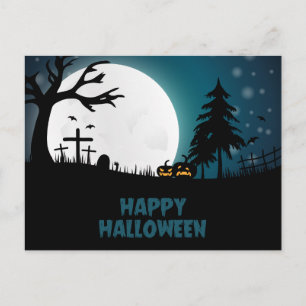 Donkere Griezelen Huis Halloween Feest Uitnodiging Briefkaart