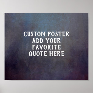 donkere grijs en blauwe versleten textuur voeg een poster