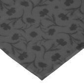 Donkere grijs-zwarte Liberty bloemenprint elegant Tafelkleed (Gekanteld)