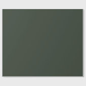 Donkere grijsgroene kleuraccent cadeaupapier (Vlak)