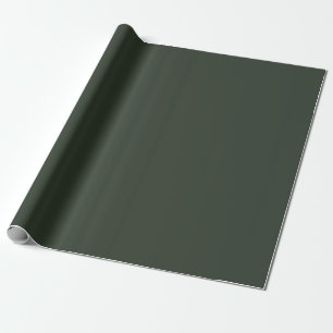 Donkere grijsgroene kleuraccent cadeaupapier