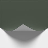 Donkere grijsgroene kleuraccent cadeaupapier (Hoek)