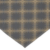 Donkere grijze diamanten met Gold Grid en Stippen  Tafelkleed (Gekanteld)