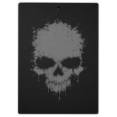 Donkere grijze druppelaar klembord (Achterkant)