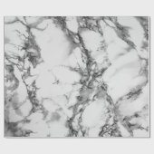 Donkere grijze en lichte grijze marmertextuur cadeaupapier (Vlak)