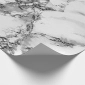 Donkere grijze en lichte grijze marmertextuur cadeaupapier (Hoek)