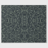 Donkere grijze, groene en zwarte schaduwen Camoufl Cadeaupapier (Vlak)