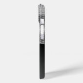 Donkere grijze metallische blik geometrische patro Case-Mate iPhone case (Achterkant / Links)