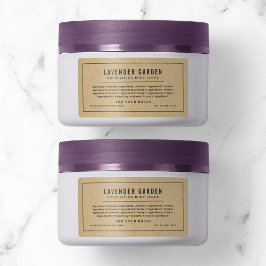 Donkere grijze rand en lijn ingrediënten lijst Kra Etiket