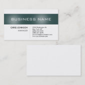 Donkere grijze streep wit Visitekaartje (Voorkant / Achterkant)