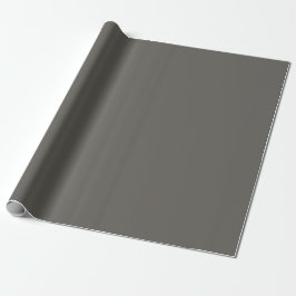 Donkere grijzige Ironside oranje kleuraccent Cadeaupapier