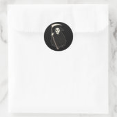 Donkere Grim Reaper Ronde Sticker (Tas)
