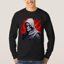 Donkere Grim Reaper Schedel T-shirt – Gothic Horro