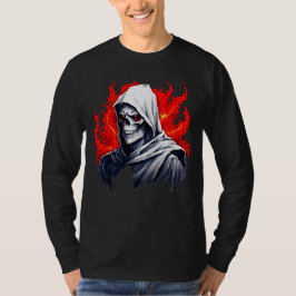Donkere Grim Reaper Schedel T-shirt – Gothic Horro