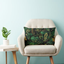 DONKERE GROEN & GOUD IERS THEMA GLITTER LOOK KUSSEN