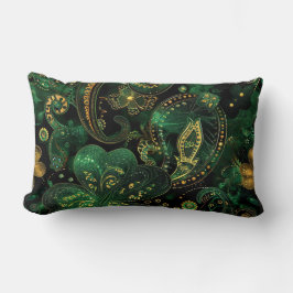 DONKERE GROEN & GOUD IERS THEMA GLITTER LOOK KUSSEN