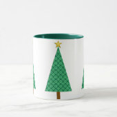Donkere groene Arabeske Moderne kerstboom - Mok (Midden)