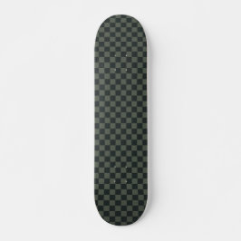 Donkere groene checkboard persoonlijk skateboard
