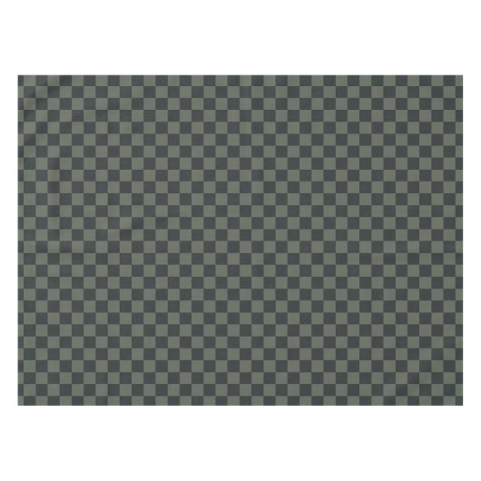 Donkere groene checkboard tafelkleed (Voorkant (Horizontaal))