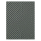 Donkere groene checkboard tafelkleed (Voorkant)