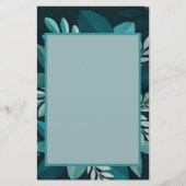 Donkere groene elegant briefpapier (Voorkant)