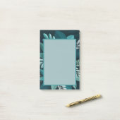 Donkere groene elegantie   post-it® notes (Op bureau)