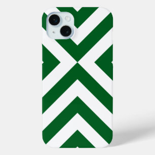 Donkere groene en witte Chevrons iPhone 6 Plus Hoe 15 Mini Hoesje